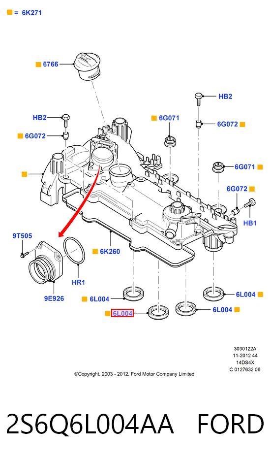 Прокладка всасывающего коллектора Citroen Nemo фургон (2009 - 2026) цена, от 1.26 USD