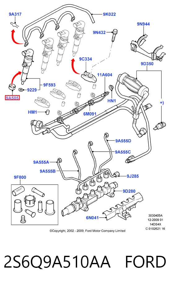 Ремкомплект форсунки STD Ecem 884ECEM