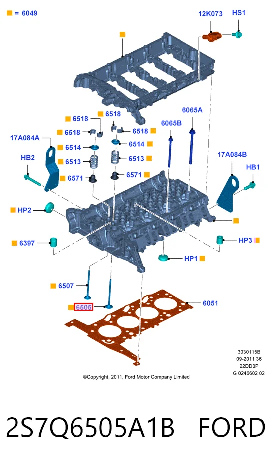 LR004401 Land Rover Выхлопной клапан