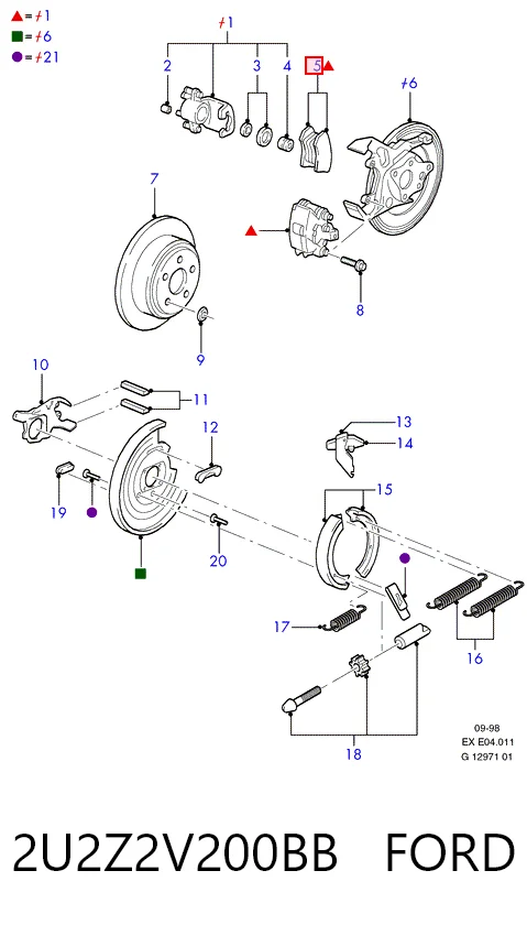 Задние дисковые колодки General Motors 18038958