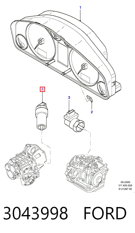  Датчик скорости Ford Focus 1