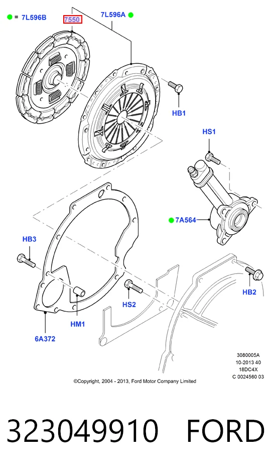 Диск сцепления Ford Focus I седан (DFW) (1999 - 2005) цена, от 40.66 USD