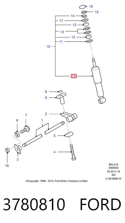 HMP2M3418124CA Hmpx Стойка передняя