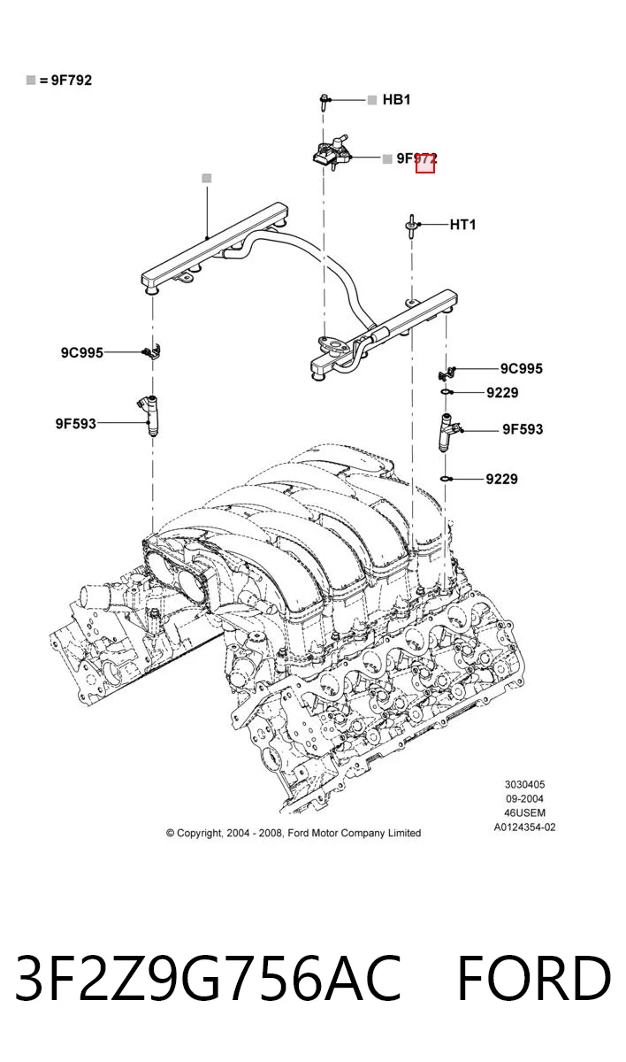 3F2Z9G756AC Ford Манометры