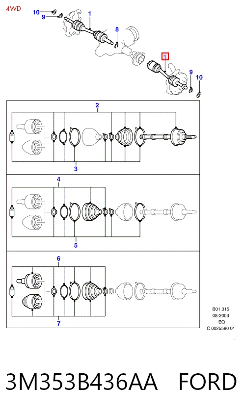 Ось передняя DP Group SS3057