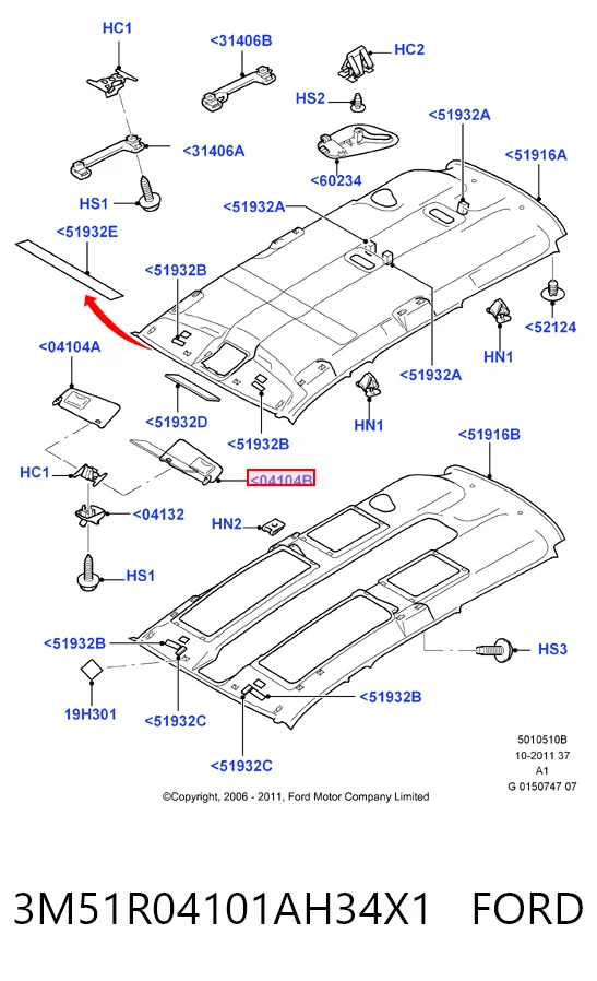 Козырек солнцезащитный автомобиля Ford C-Max минивэн (DM2) (2003 - 2007) цена, от 5.67 USD