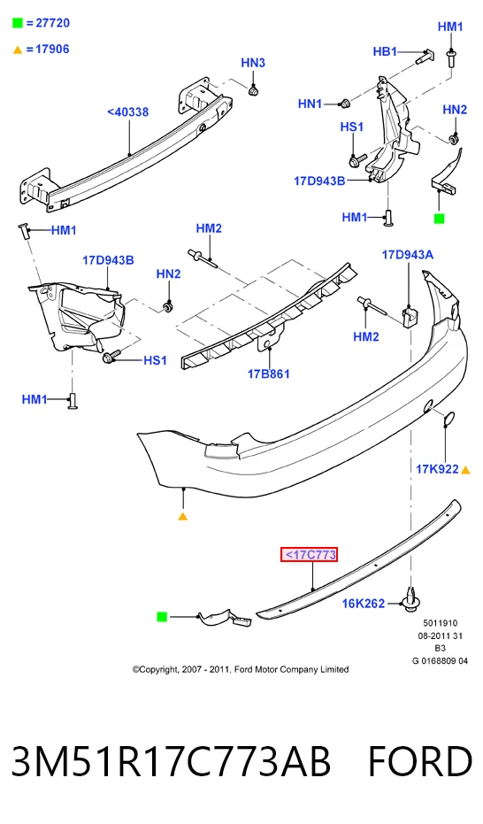 3M51R17C773AB Ford