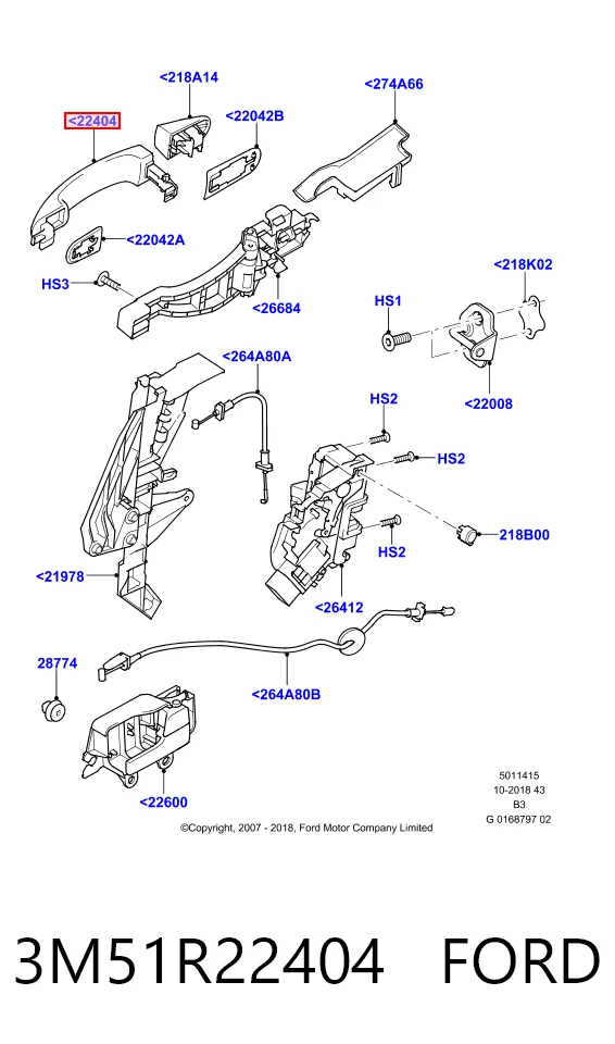 MMS0184 Magneti Marelli Ручка передней двери наружная, левая