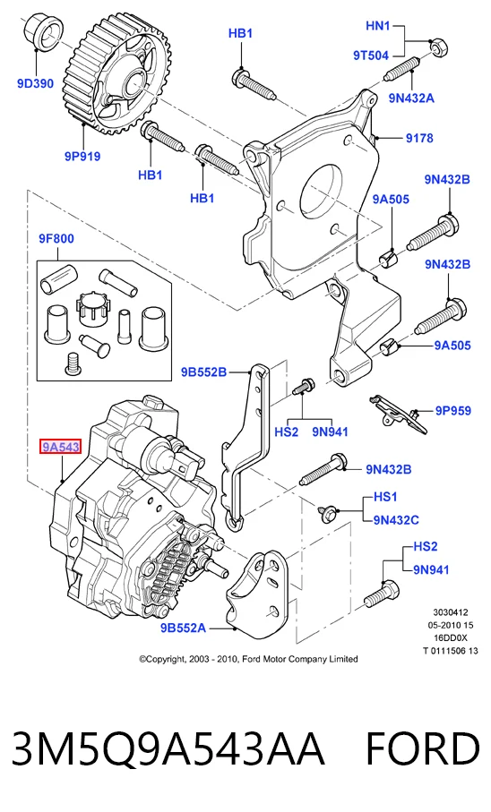 Насос топливный высокого давления (ТНВД) на Mazda 3  BK12