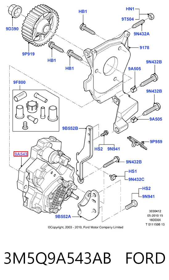 Насос топливный высокого давления (ТНВД) Mazda 3 седан (BK12) (2004 - 2006) цена, от 51.08 USD