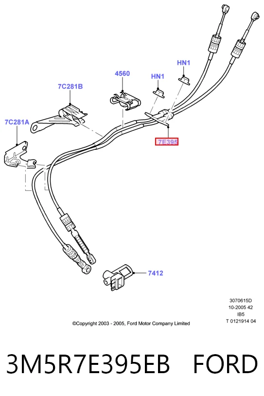 3M5R7E395EB Ford