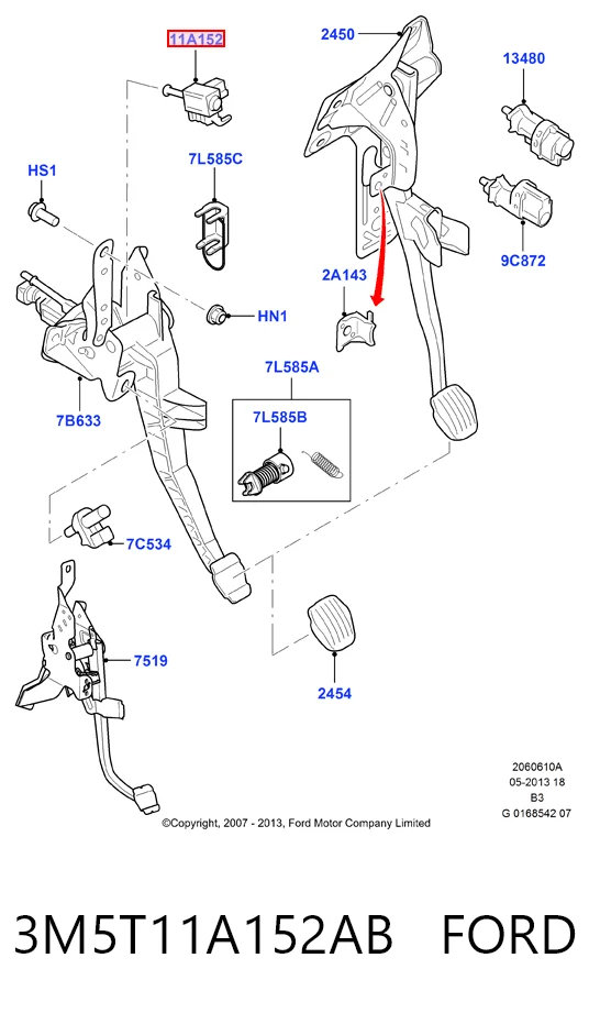 Датчик тормоза на Ford S-Max  CA1