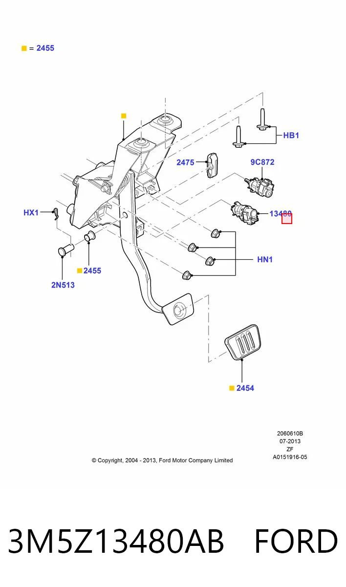 3M5Z13480AB Ford Датчик тормоза