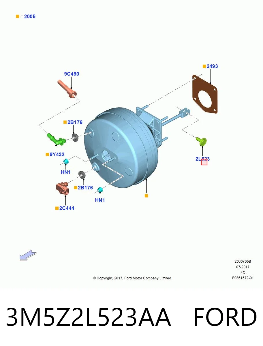 3M5Z2L523AA Ford 