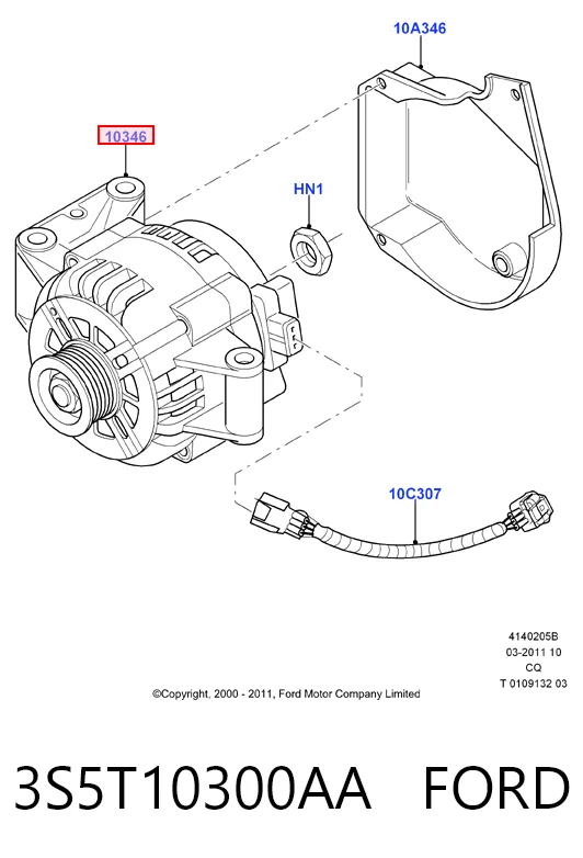 3S5T10300AA Ford Генератор автомобильный