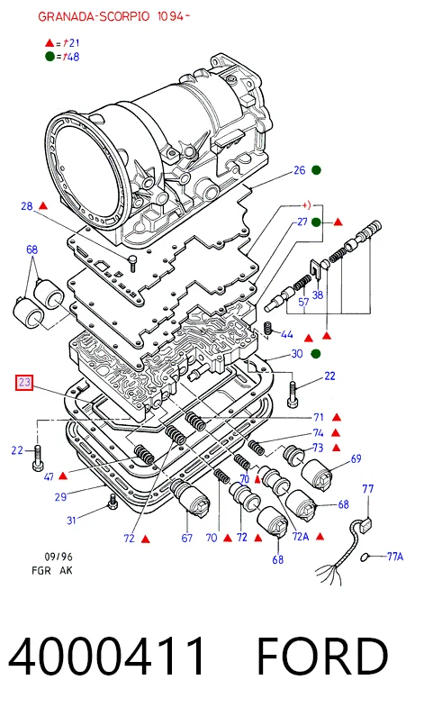 4000411 Ford Масляный фильтр АКПП