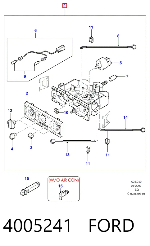4005241 Ford Механизм управления кондиционером