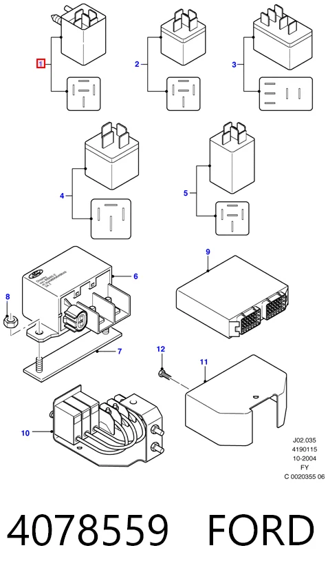 Автомобильные реле поворотов Ford Transit VI бортовая платформа (V347/8) (2006 - 2014) цена, от 23.72 USD