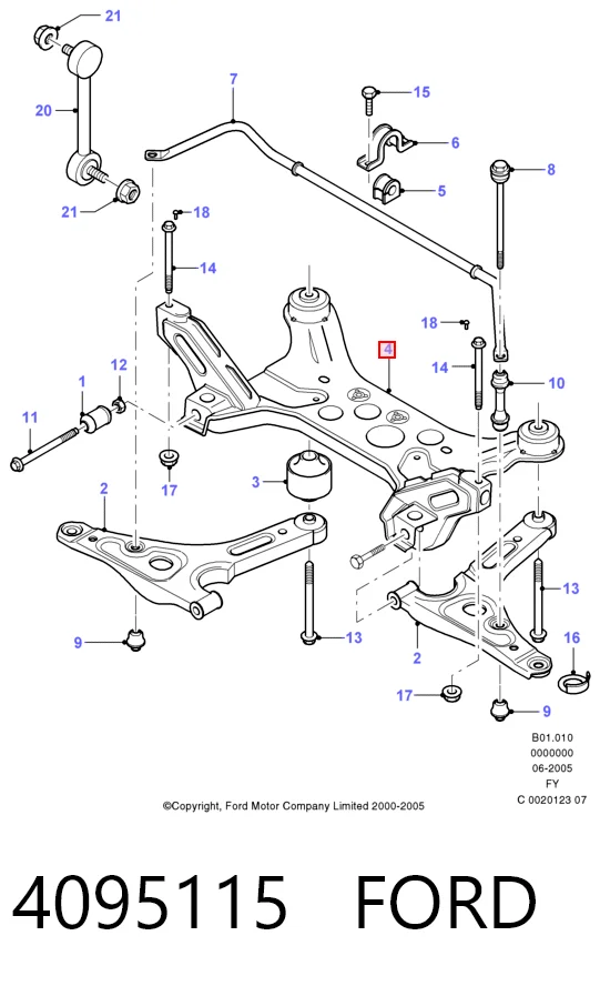  Подрамник передний Ford Transit 5