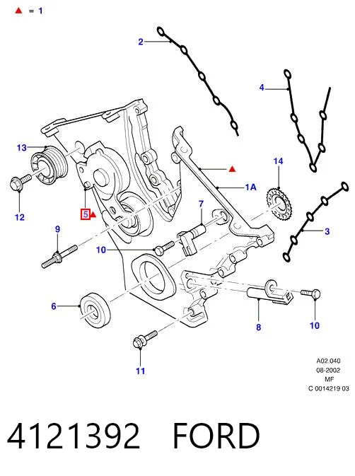  Натяжитель приводного ремня Ford Mondeo 2