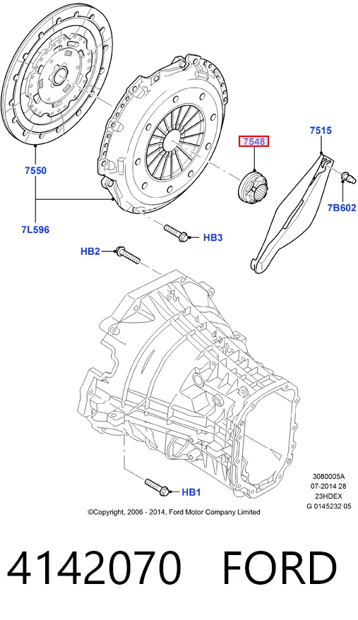  Выжимной подшипник Ford Transit 6