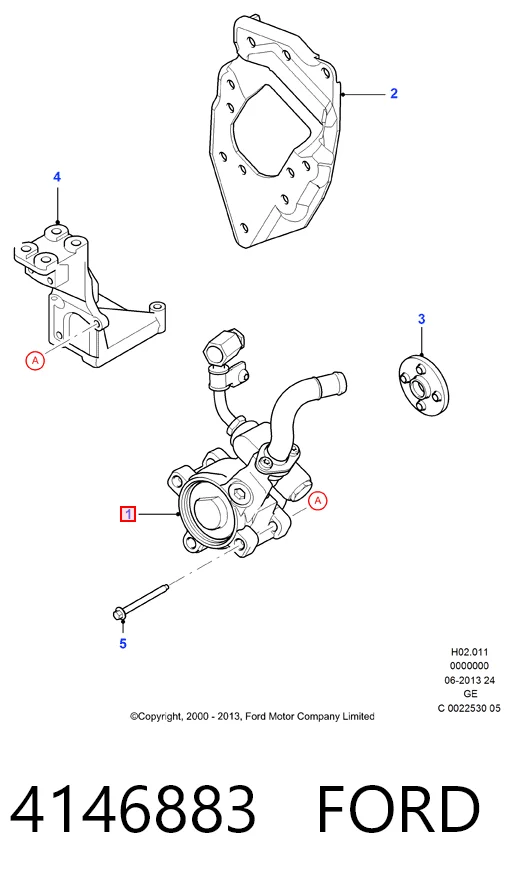 4146883 Ford ГУР руля