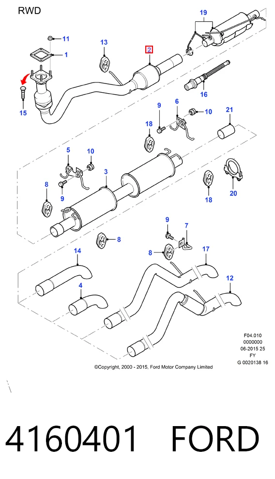 Каталитический нейтрализатор отработавших газов Ford Transit V автобус (V184/5) (2000 - 2006) цена, от 284.73 USD