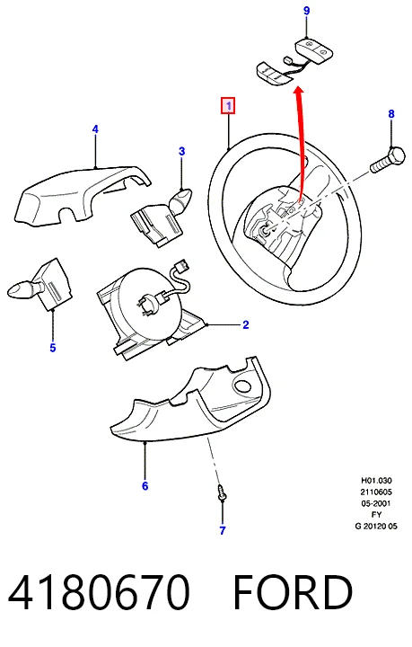 Колесо рулевое на Ford Transit V V184/5