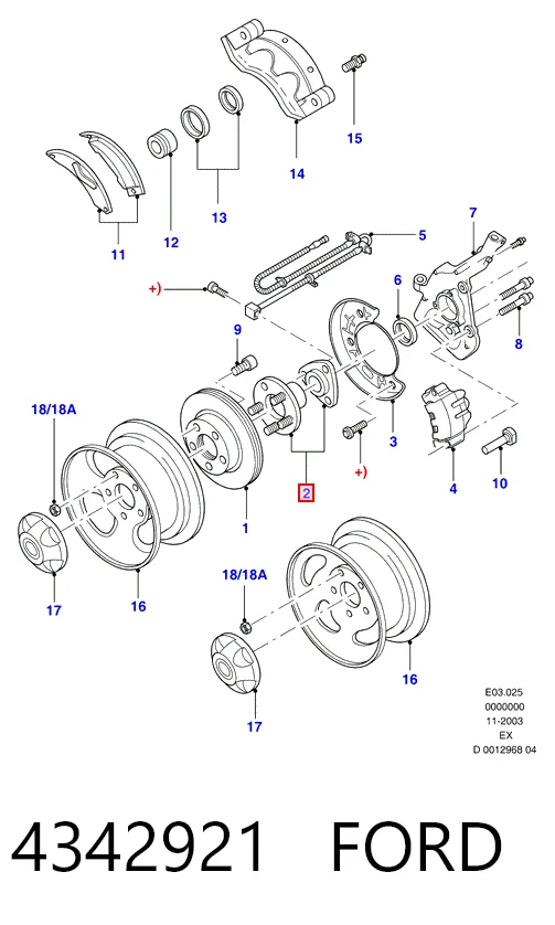  Передняя ступица Ford Explorer 