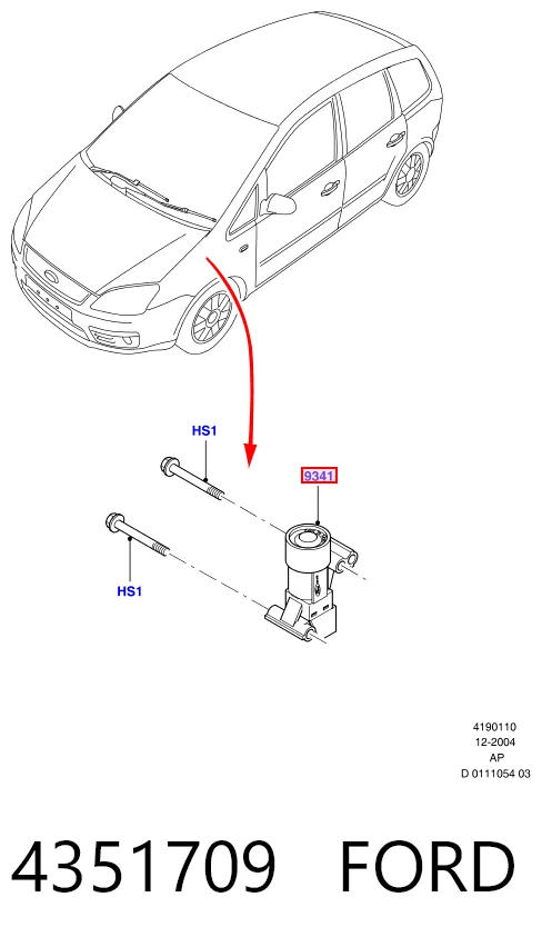 Купить 1L2T9341AC Ford 