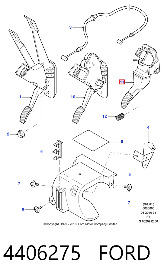 Педали газа на Ford Transit V V184/5