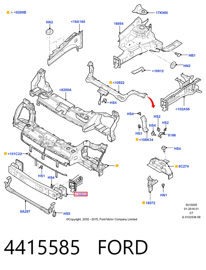 Шина бампера переднего Ford Connect TOURNEO автобус (PU2) (2002 - 2013) цена, от 73.45 USD