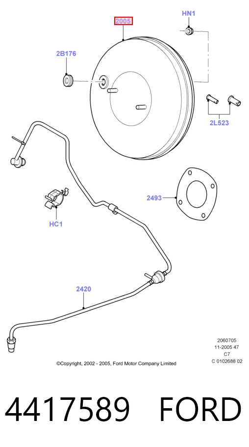 Вакуумник Ford Connect фургон (TC7) (2002 - 2013) цена, от 45.63 USD