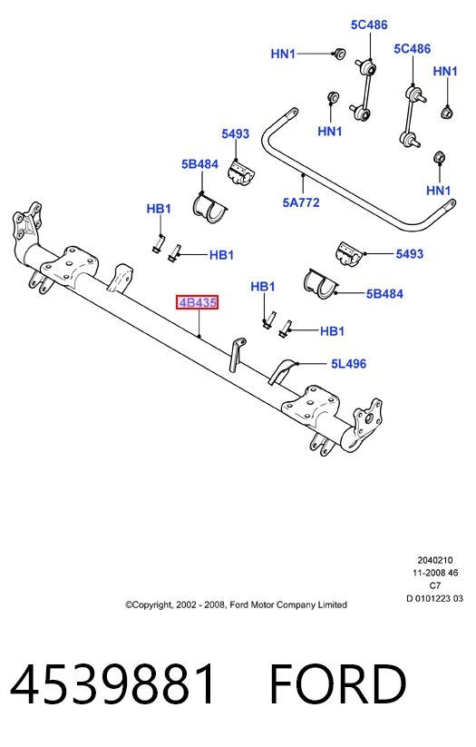  Подрамник задний Ford Connect 