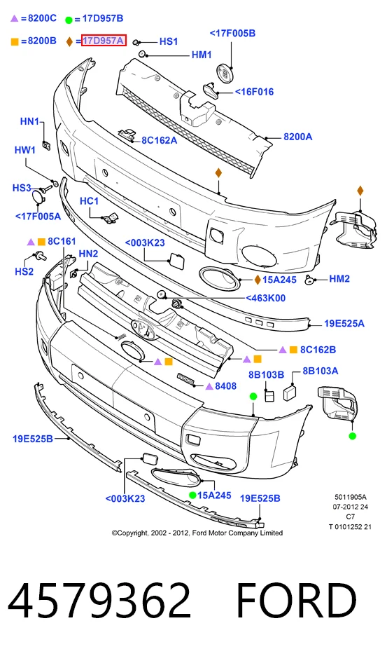 Бампер на авто Ford Connect фургон (TC7) (2002 - 2013) цена, от 38.99 USD