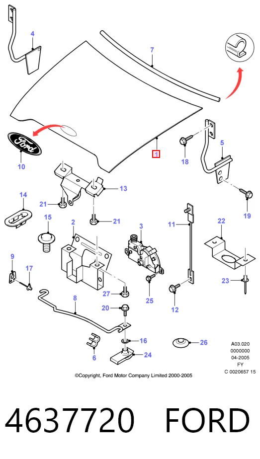  Капот Ford Transit 5