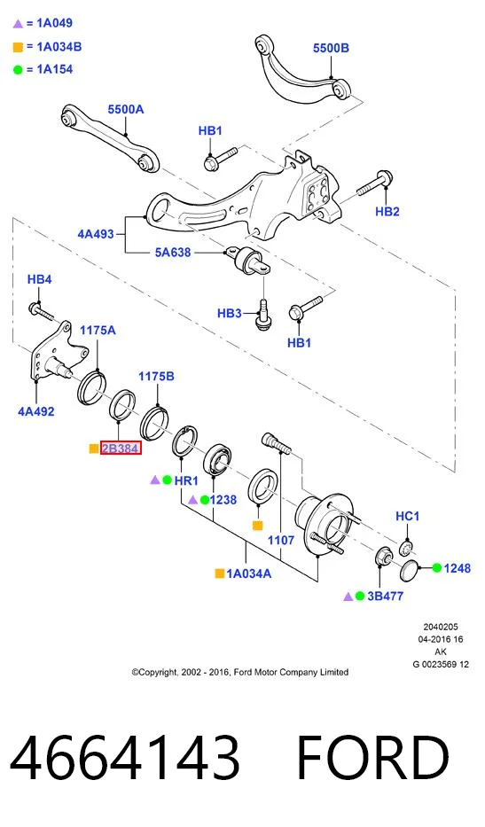 4664143 Ford Кольцо ABS