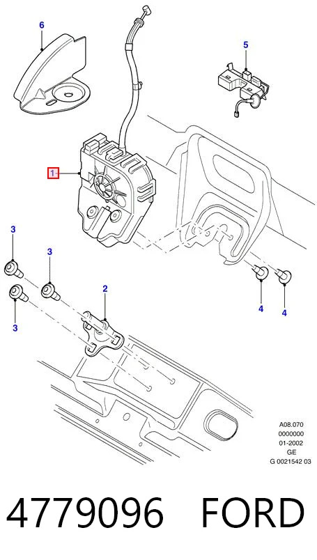 4779096 Ford Замок пятой двери