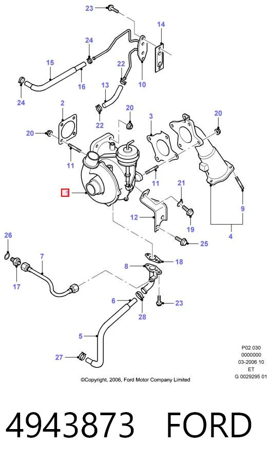 4943873 Ford Турбонаддув