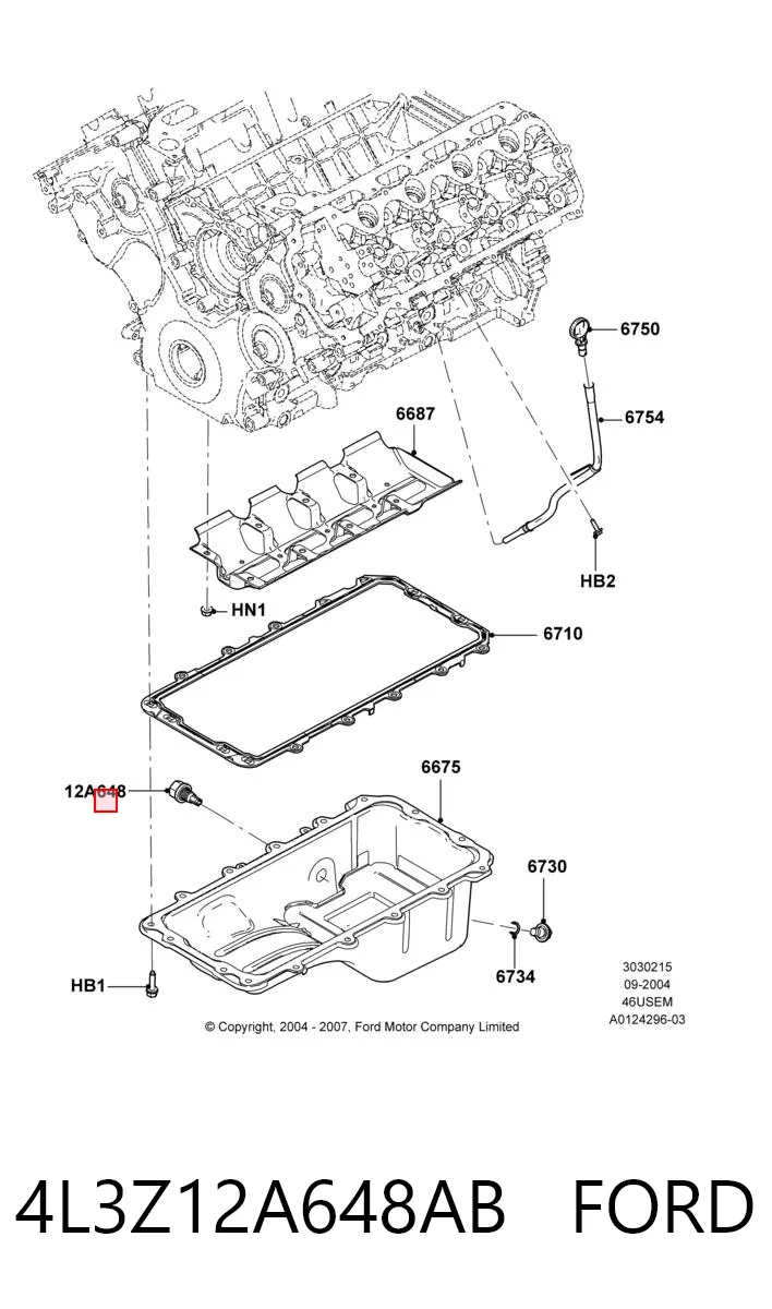 4L3Z12A648AB Ford Термовыключатель