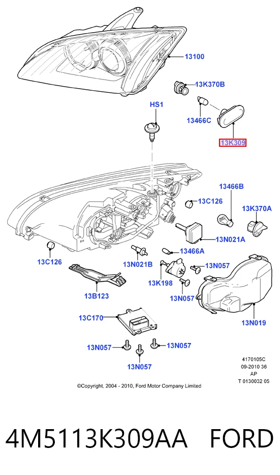 Повторитель поворота в крыло Ford Fusion универсал (JU) (2002 - 2012) цена, от 4.01 USD