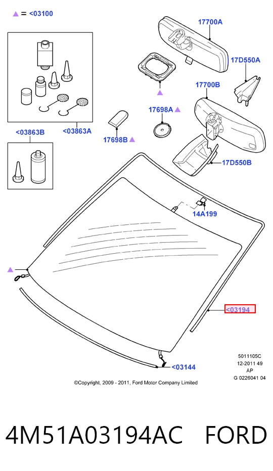 GS2533P110X Icor Защитная накладка переднего стекла