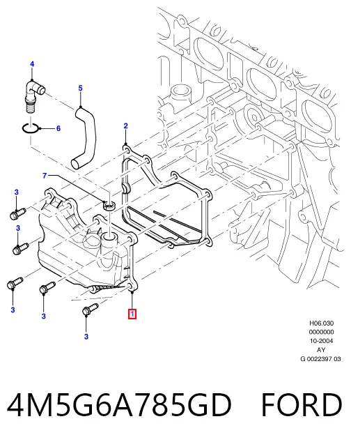 4M5G6A785GD Ford Коллектор впускной