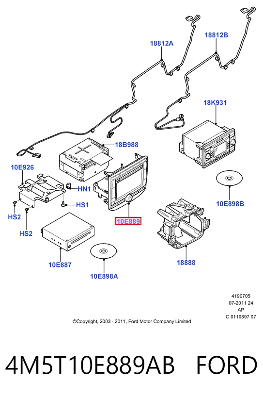 4M5T10E889AB Ford