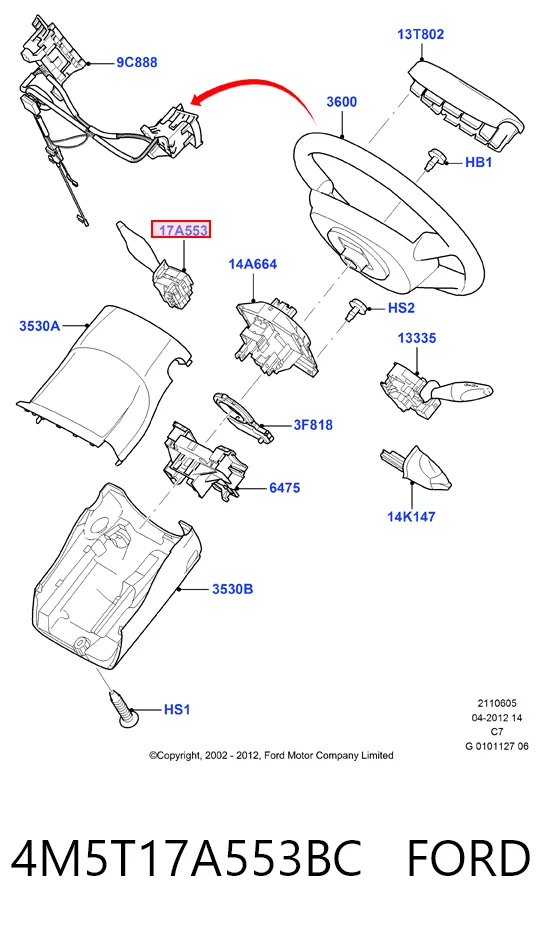 Купить DA50240 Magneti Marelli Правый подрулевой переключатель