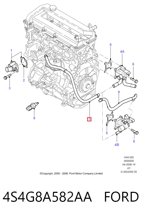 4S4G8A582AA Ford 