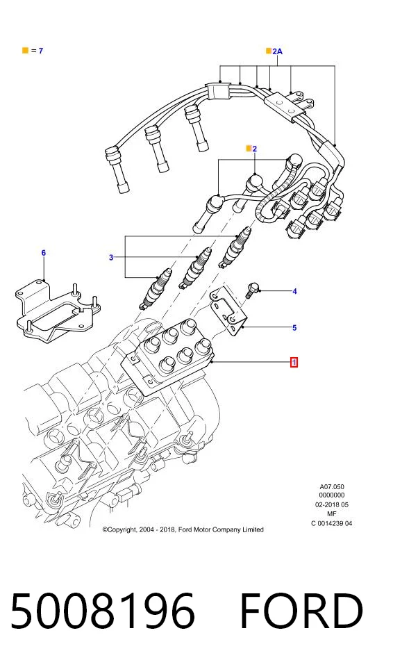 5008196 Ford Катушка зажигания