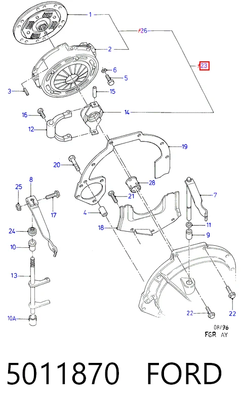 Купить Сцепление Форд Фиеста Mk2 FBD