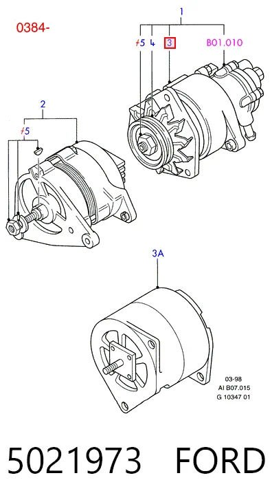 Генератор HMP894F10300AA Hmpx