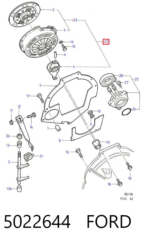 Купить S33021 Polcar Комплект сцепления (диск, корзина, подшипник)